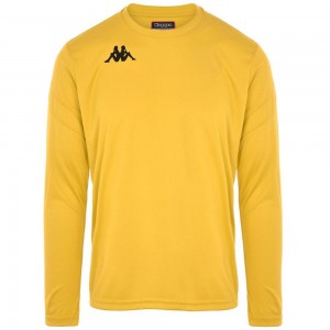 Men Kappa 4 Football Dovol Jersey Yellow | 542063-BSP