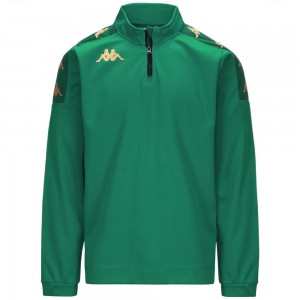 Men Kappa 4 Football Gassolo Sweater Green | 734590-QUR