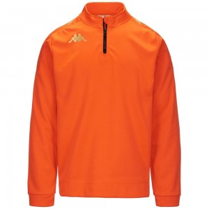 Men Kappa 4 Football Gassolo Sweater Orange | 458273-DYC