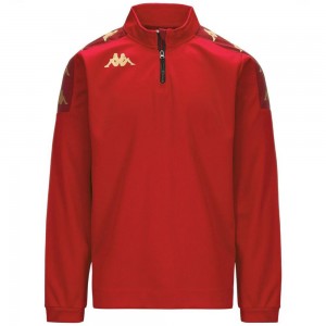 Men Kappa 4 Football Gassolo Sweater Red | 156947-QGO