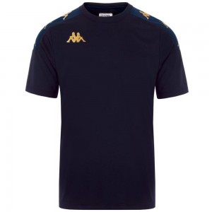 Men Kappa 4 Football Gianto Jersey Navy | 815490-KHJ