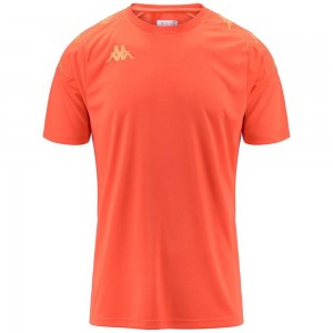 Men Kappa 4 Football Gianto Jersey Orange | 293085-DJU