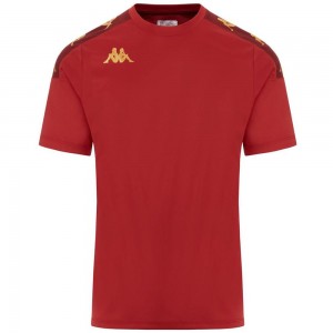 Men Kappa 4 Football Gianto Jersey Red | 398205-ZBQ