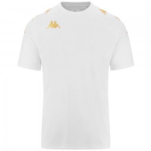 Men Kappa 4 Football Gianto Jersey White | 937206-TUR