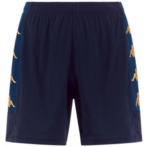 Men Kappa 4 Football Gondo Shorts Navy | 240693-RMS