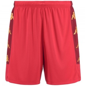 Men Kappa 4 Football Gondo Shorts Red | 315960-LED