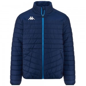 Men Kappa 4 Football Narsecot Jacket Blue | 215087-VXE