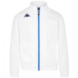 Men Kappa 4 Football Nastecofle Jacket White | 735869-DKV