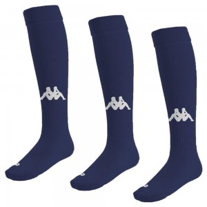 Men Kappa 4 Football Penao 3pack Socks Navy | 981325-JMH