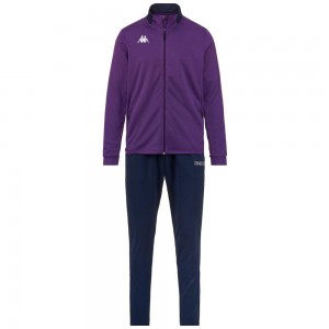 Men Kappa 4 Football Salcito Tracksuit Purple | 718609-YUL