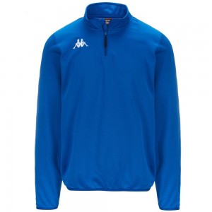 Men Kappa 4 Football Tavole Sweater Blue | 604892-IUG