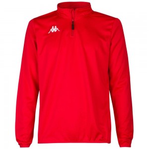 Men Kappa 4 Football Tavole Sweater Red | 820569-JAF