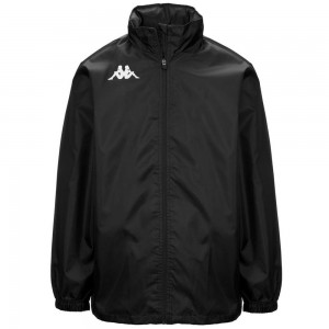 Men Kappa 4 Football Wister Jacket Black | 763492-RZL