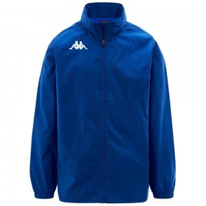 Men Kappa 4 Football Wister Jacket Blue | 156837-NMD