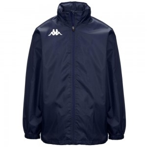 Men Kappa 4 Football Wister Jacket Navy | 540213-KVJ