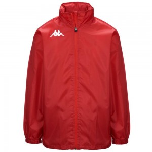 Men Kappa 4 Football Wister Jacket Red | 513497-MSI