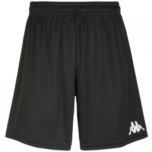 Men Kappa 4 Football Wusis Shorts Black | 789054-SCV