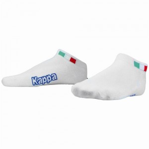 Men Kappa 4 Golf Ronk 1pack Socks White | 368297-IGA