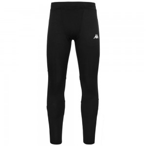 Men Kappa 4 Running Liveri Pants Black | 723046-FHK