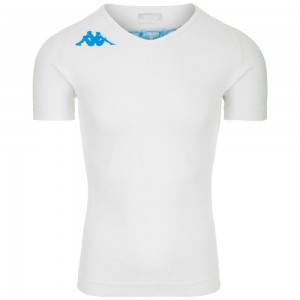 Men Kappa 4 Skin Kombat Nartv T-Shirt White | 745029-UGV