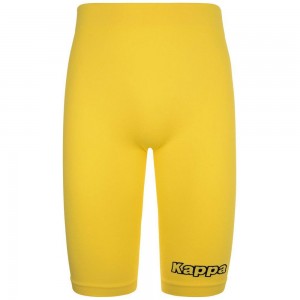 Men Kappa 4 Skin Kombat Nusasis 2 Joggers Yellow | 936740-ZFW