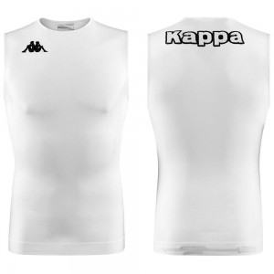 Men Kappa 4 Skin Kombat Zank 2 Tank Top White | 218935-WER