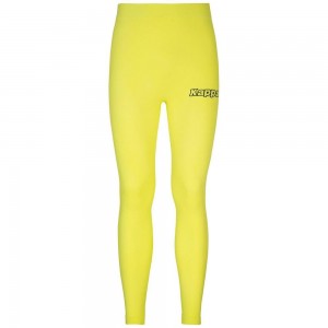 Men Kappa 4 Skin Kombat Zant 2 Joggers Yellow | 541089-JSK