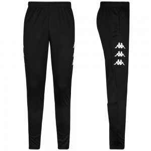 Men Kappa 4 Soccer Bigil Pants Black | 064381-THB