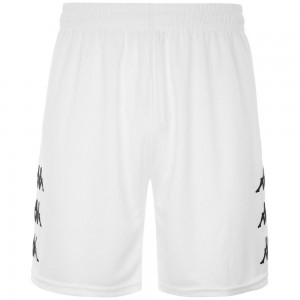 Men Kappa 4 Soccer Boltec Shorts White | 158639-AES