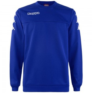 Men Kappa 4 Soccer Boup Sweater Blue | 273685-WKT