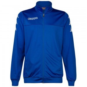 Men Kappa 4 Soccer Bouvil Jacket Blue | 063829-ENL