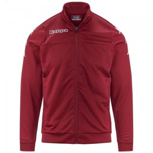 Men Kappa 4 Soccer Bouvil Jacket Red | 241605-LCY