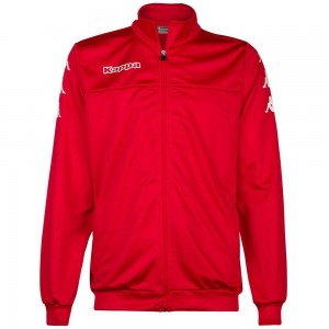 Men Kappa 4 Soccer Bouvil Jacket Red | 852190-ZSC