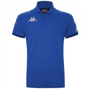 Men Kappa 4 Soccer Caldes Polo Shirt Blue | 260754-IST