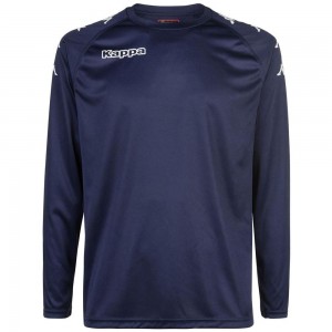 Men Kappa 4 Soccer Cinanda Jersey Navy | 428617-CUV