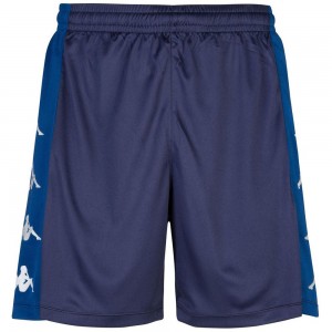 Men Kappa 4 Soccer Delebio Shorts Blue | 082349-ZAU