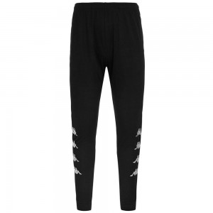 Men Kappa 4 Soccer Erice Pants Black | 951307-CSZ