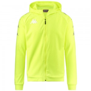 Men Kappa 4 Soccer Tortona Hoodie Green | 658274-PTI