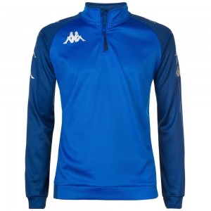 Men Kappa 4 Soccer Trieste Sweater Blue | 853941-PBH