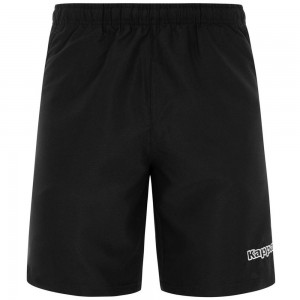 Men Kappa 4 Soccer Vigova Shorts Black | 024637-TXC