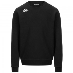 Men Kappa 4 Training Bavio Sweater Black | 120849-LXB