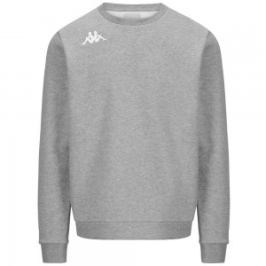 Men Kappa 4 Training Bavio Sweater Grey | 871495-LNZ