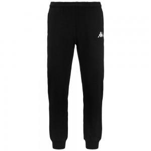 Men Kappa 4 Training Bemic Pants Black | 069132-AGY