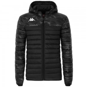 Men Kappa 4 Training Lamezio Jacket Black | 152903-AMD