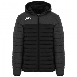 Men Kappa 4 Training Lamezio Jacket Black | 806172-KPA