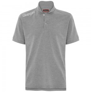 Men Kappa 4 Training Polo Mss Polo Shirt Grey | 458207-AHX