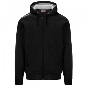 Men Kappa 4 Training Wescor Hoodie Black | 342071-LIH