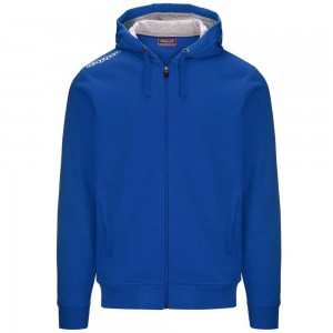 Men Kappa 4 Training Wescor Hoodie Blue | 054126-OVI