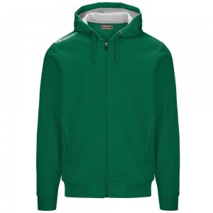 Men Kappa 4 Training Wescor Hoodie Green | 395812-FMY