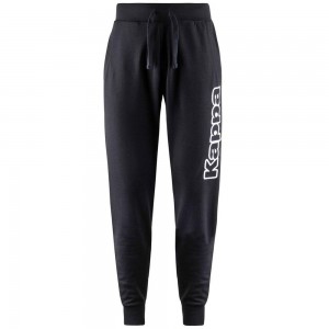 Men Kappa 4 Training Wincy Pants Black | 091528-FLY